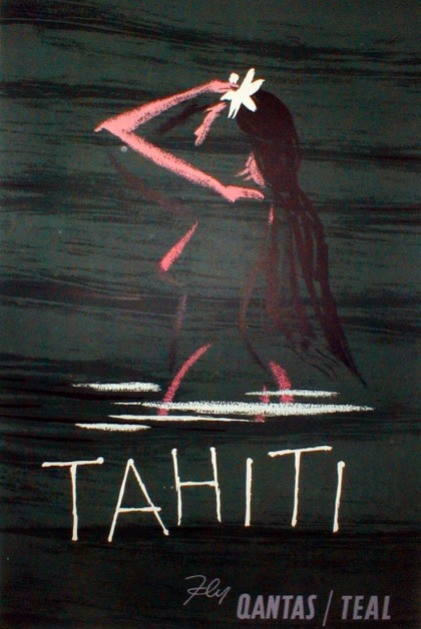 Qantas Teal Tahiti Ad